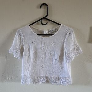White Lace Women's Top